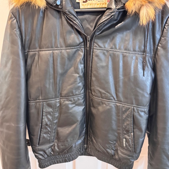 Schott Vintage Black Leather Jacket Size 40 - Picture 2 of 16